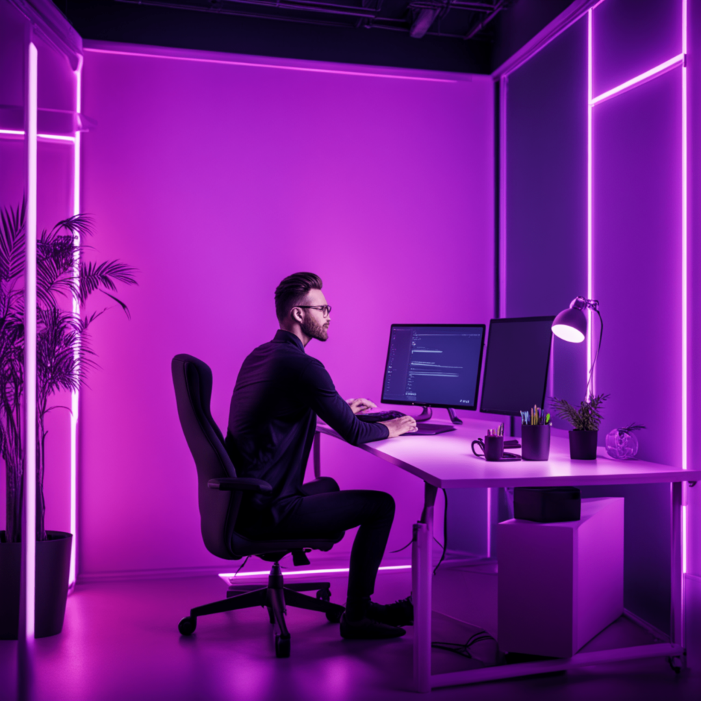 Image of a male digital marketing professional in office