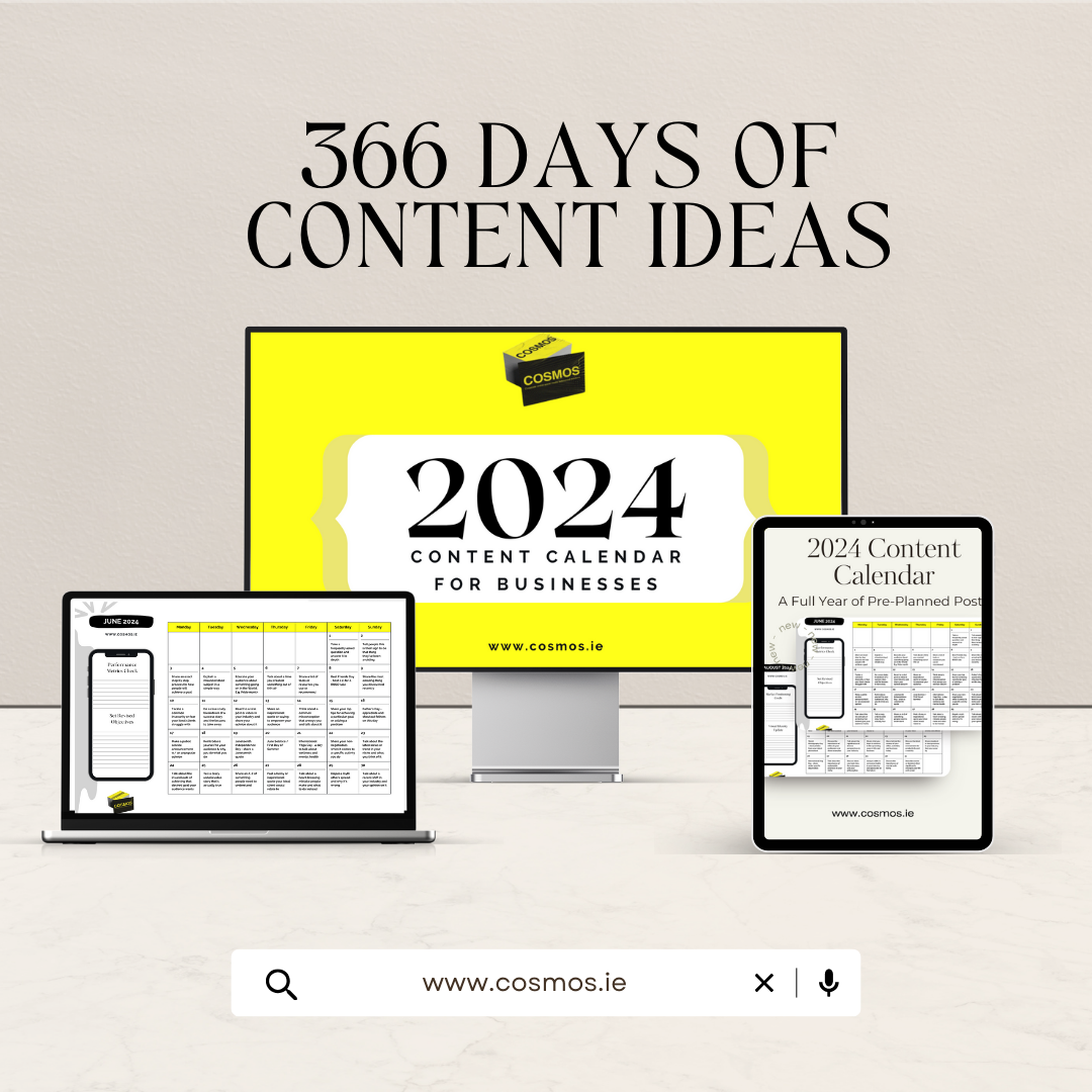 366 days content calendar planner 2024